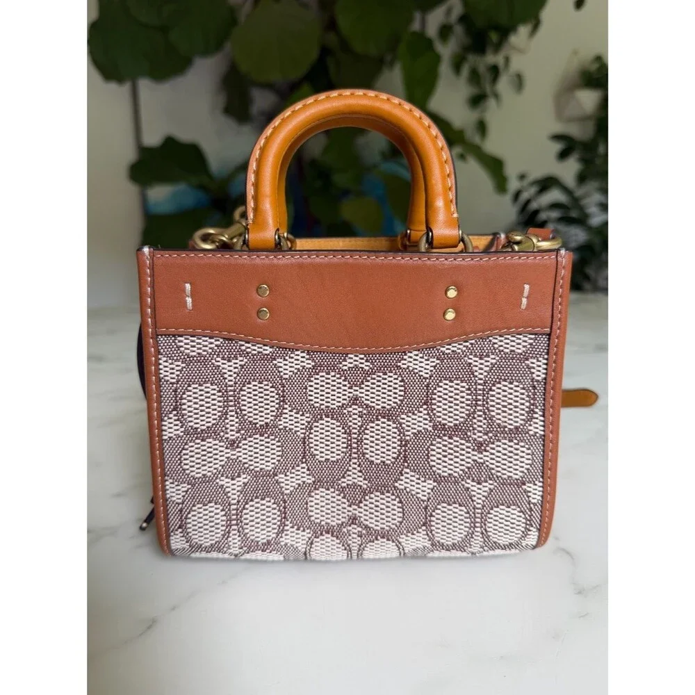 Coach Rogue 17 In Signature Textile Jacquard With Duck Motif C6164 Crossbody Bag